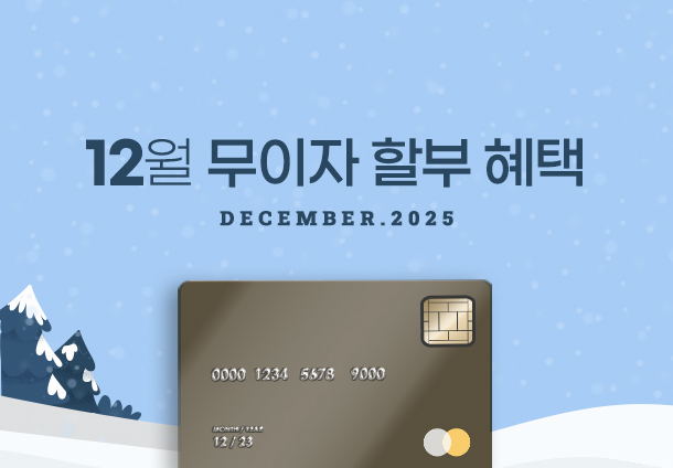 2025년 12월 무이자 할부